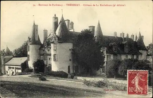 Ak Thénezay Deux Sèvres, Chateau de la Rochefaton