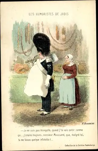 Künstler Ak Daumier, Honoré, Les Humoristes de Jadis, Monsieur Moussard, Fleischer