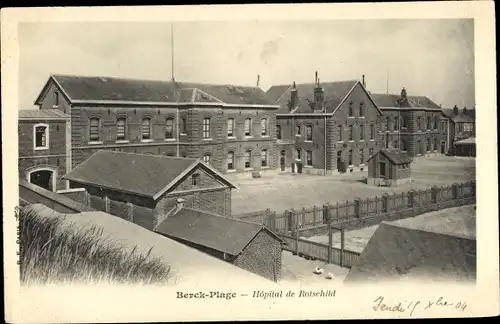 Ak Berck Plage Pas de Calais, Hopital de Rotschild