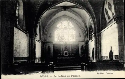 Ak Diges Yonne, Le dedans de l'Eglise