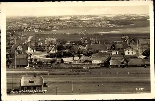 Ak Kampen auf Sylt, Panorama vom Ort