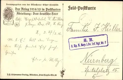 Künstler Ak Hoffmann, Anton, Reitergefecht, Das deutsche Heer, Ostpreußenhilfe 1914/15
