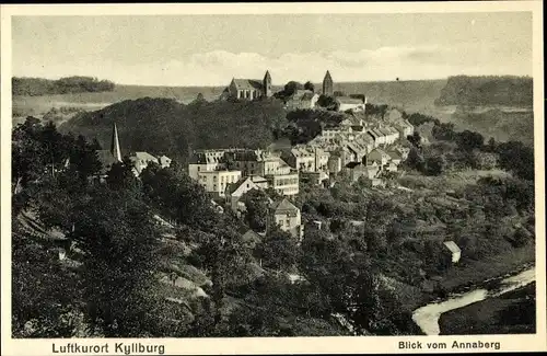 Ak Kyllburg in der Eifel Rheinland Pfalz, Ort vom Annaberg gesehen