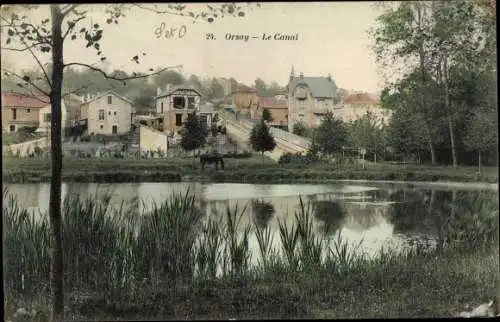 Ak Orsay Essonne, Le Canal