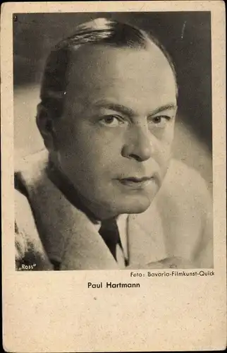 Ak Schauspieler Paul Hartmann, Portrait, Anzug, Ross