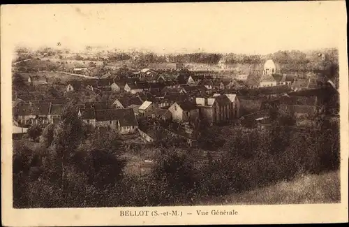 Ak Bellot Seine et Marne, vue générale