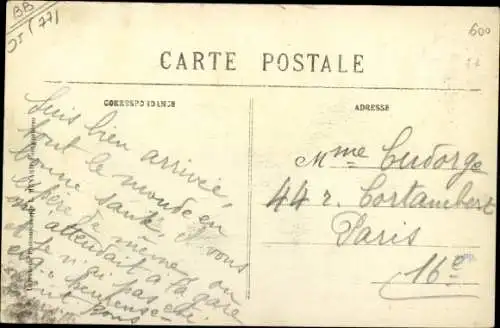 Ak Fontainebleau Seine et Marne, Hôtel des Postes et Télégraphes