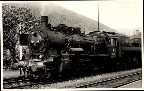 Foto Ak Deutsche Eisenbahn, Dampflok, Tender 038 831 8