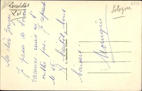 Ak Fontaines en Sologne Loir et Cher, Vue générale