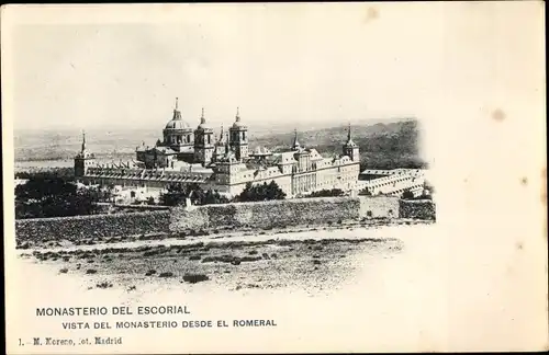 Ak San Lorenzo de El Escorial Madrid, Monasterio