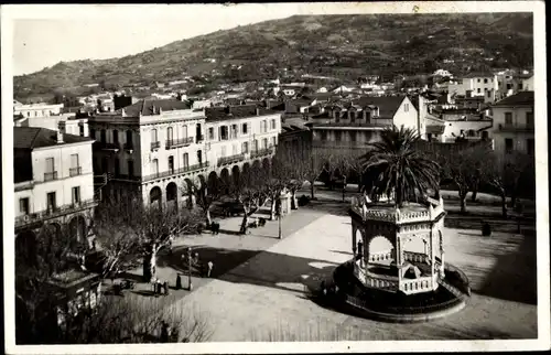 Ak Blida Algerien, Place Georges Clemceau