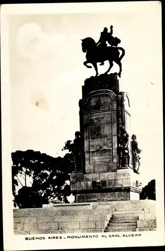 Ak Buenos Aires Argentinien, Monumento al Gral Alvear