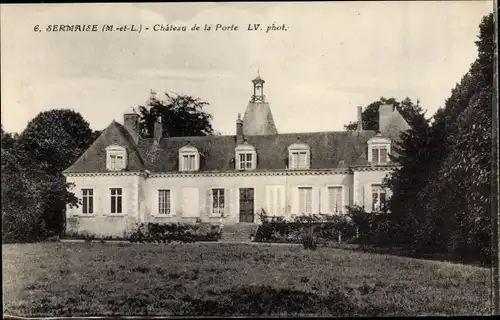 Ak Sermaise Maine et Loire, Chateau de la Porte