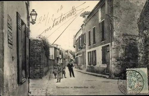 Ak Vernouillet Yvelines, Grande Rue