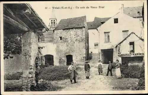Ak Triel sur Seine Yvelines, Un coin du Vieux Triel