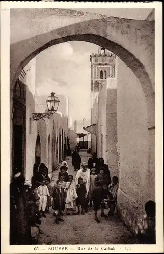 Ak Sousse Tunesien, Rue de la Casbah, natifs