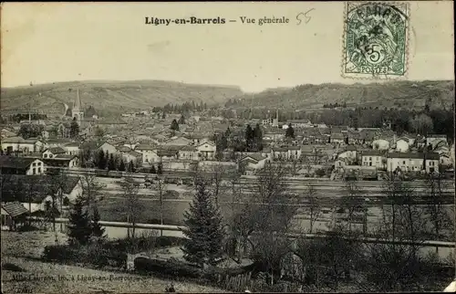 Ak Ligny en Barrois Meuse, Vue generale