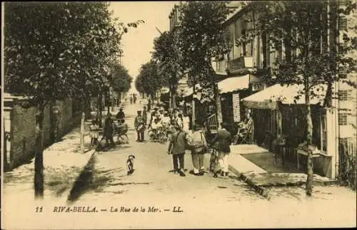 Ak Riva Bella Calvados, La Rue de la Mer