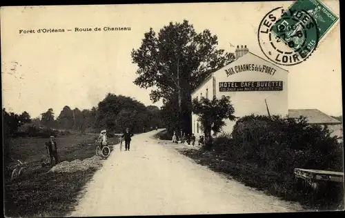 Ak Foret d'Orleans Loiret, Route de Chanteau, Hotel Aux Charmes de la Foret
