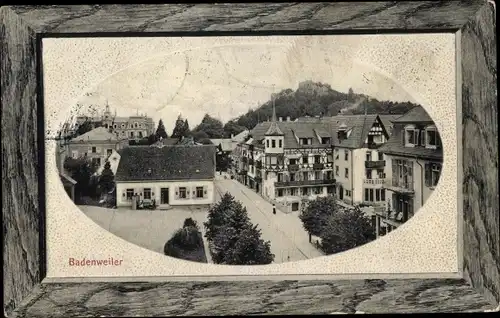 Passepartout Ak Badenweiler am Schwarzwald, Straßenpartie