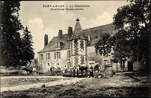 Ak Pont Levoy Loir et Cher, La Charmoise, Ancienne ferme ecole