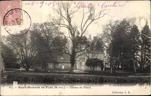 Ak Saint Sauveur de Flee Maine et Loire, Chateau du Tilleul