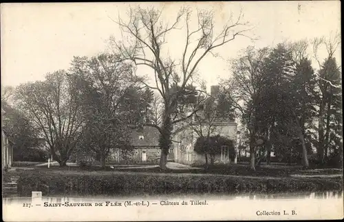 Ak Saint Sauveur de Flee Maine et Loire, Le Chateau du Tilleul