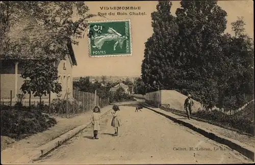 Ak Villemomble Seine Saint Denis, Rue du Bois Chatel