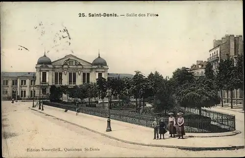 Ak Saint Denis Seine Saint Denis, Salle des Fetes
