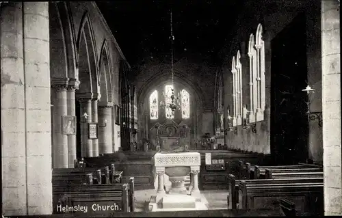Ak Helmsley Yorkshire and the Humber, Church, Interior