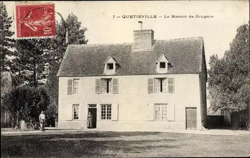 Ak Quetieville Calvados, Manoir de Grugere