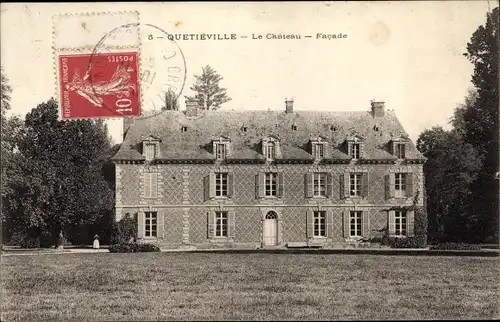 Ak Quetieville Calvados, Chateau, Facade