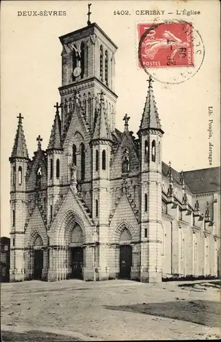 Ak Cerizay Deux Sevres, Eglise