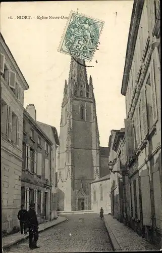 Ak Niort Deux Sèvres, Eglise Notre Dame