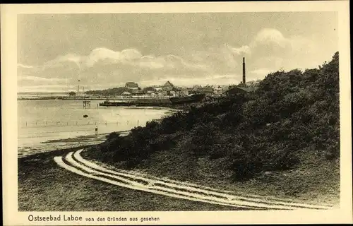 Ak Ostseebad Laboe, von den Gründen aus gesehen