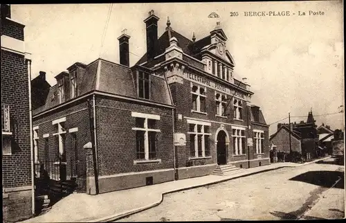 Ak Berck Plage Pas de Calais, La Poste