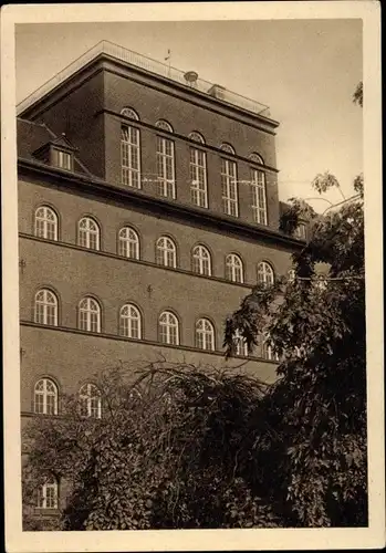Ak Berlin Neukölln, Staatsbauschule, Südfront