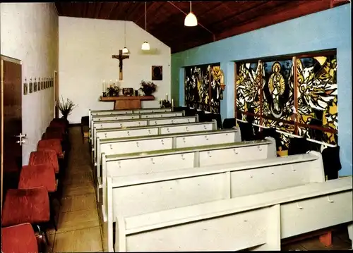 Ak Elkhausen Katzwinkel Sieg Rheinland Pfalz, Haus Marienberge, Altar