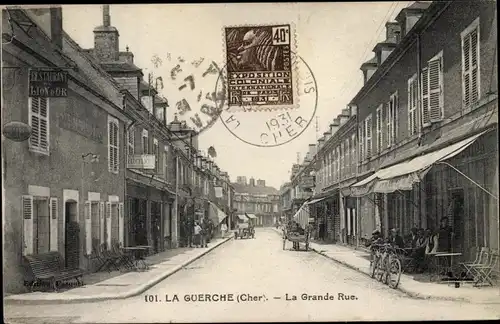 Ak La Guerche Cher, La Grande Rue