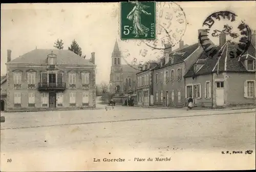 Ak La Guerche Cher, Place du Marche