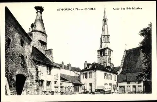 Ak Saint Pourçain sur Sioule Allier, Cour des Benedictins