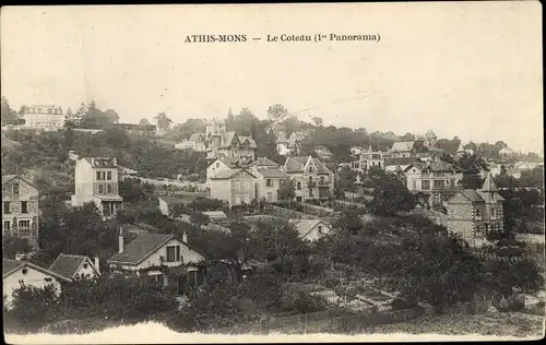 Ak Athis Mons Essonne, Le Coteau, Panorama