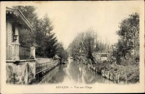 Ak Arpajon Essonne, Vue sur l'Orge