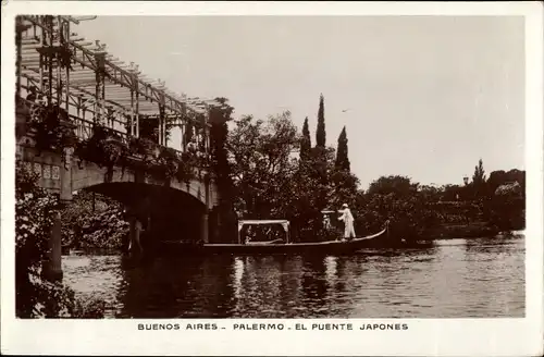 Ak Buenos Aires Argentinien, Palermo, El Puente Japones