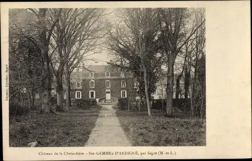 Ak Sainte Gemmes d'Andigné Maine et Loire, Chateau de la Chetardiere