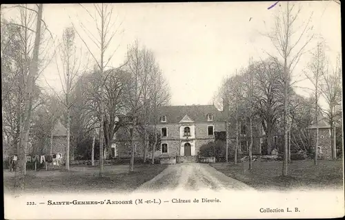 Ak Sainte Gemmes d'Andigné Maine et Loire, Chateau de Dieusie