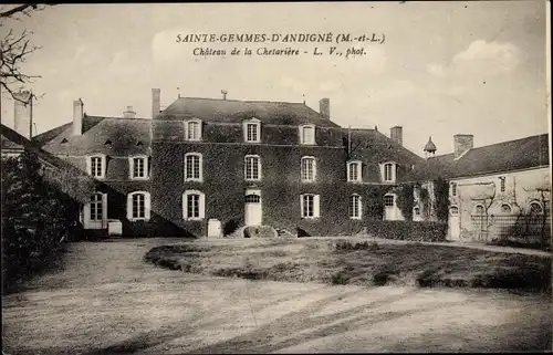 Ak Sainte Gemmes d'Andigné Maine et Loire, Chateau de la Chetariere