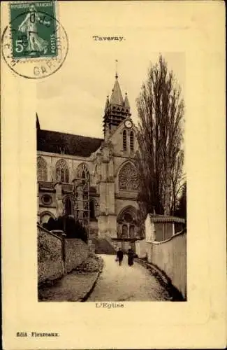Ak Taverny Val d'Oise, L'Eglise