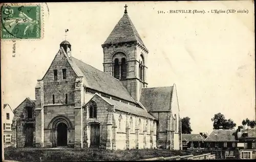 Ak Hauville Eure, L'Eglise