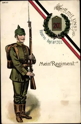 Ak Reserve Regiment No. 201, Gott mit uns